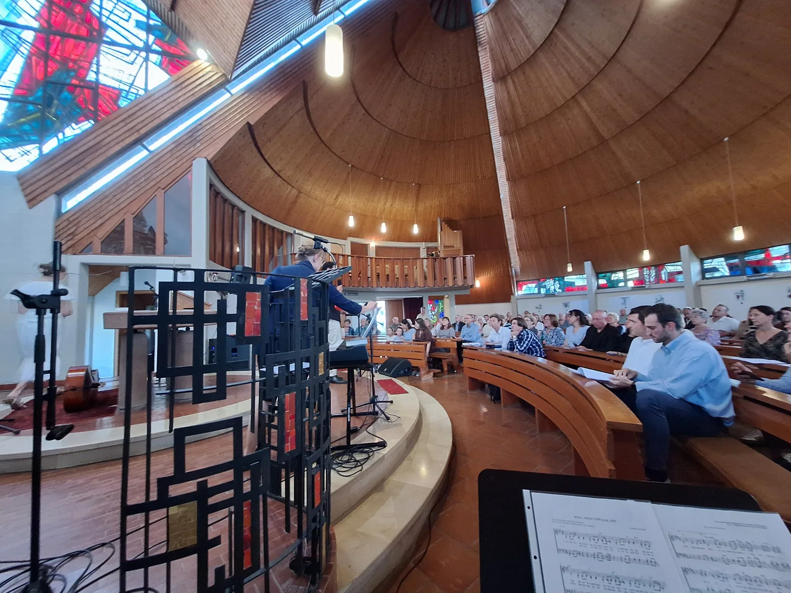 Musikalischer Beitrag beim Konzert der Hoffnung in der katholischen Kirche Löffelscheid